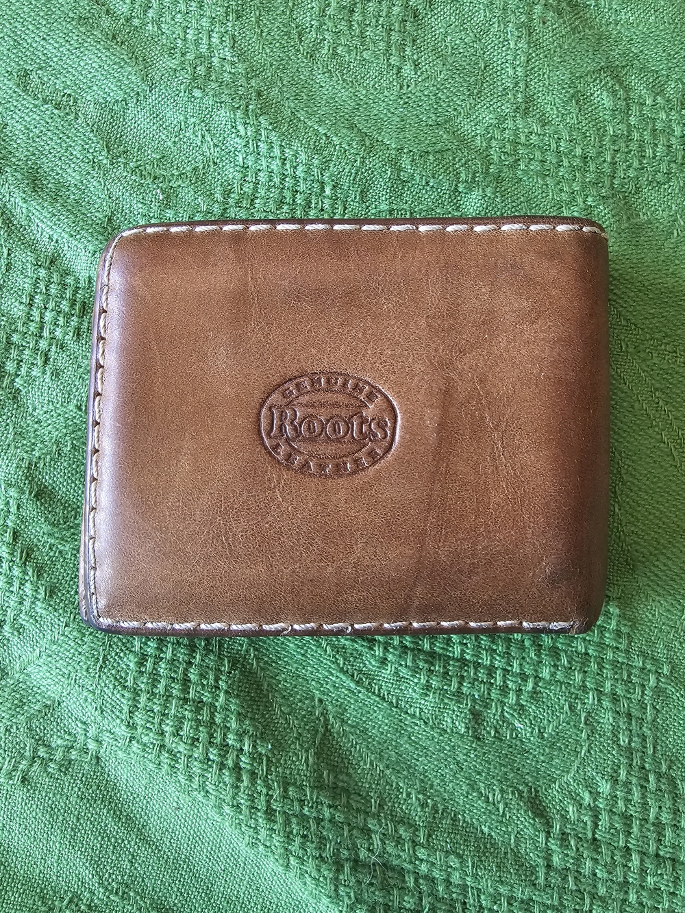 Roots Brown Genuine Leather Wallet
